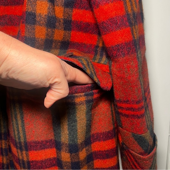 NWT French Mauve plaid button front collared‎ jacket - Picture 3 of 5